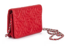 Chanel Caviar Camellia Wallet on Chain