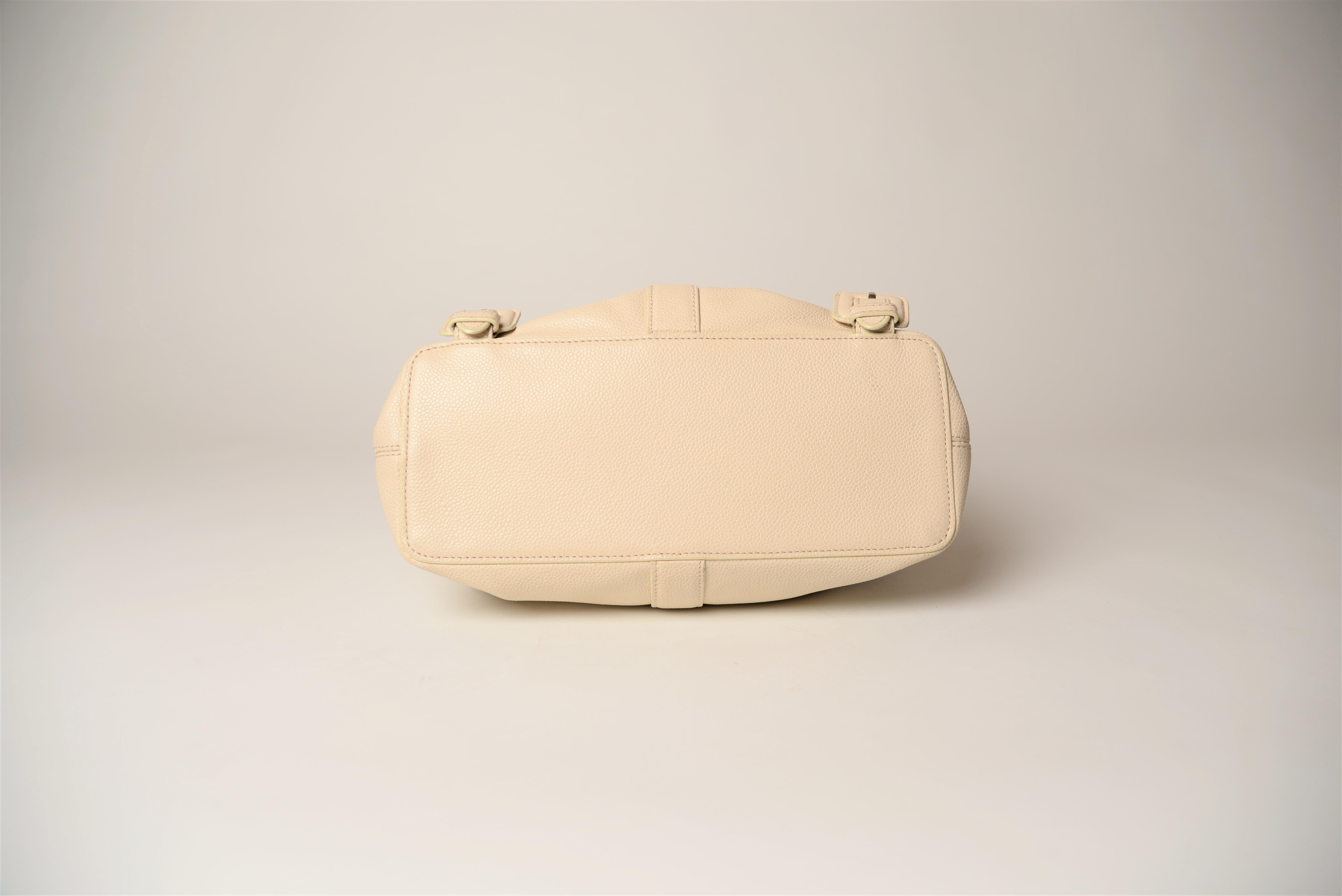 Chanel Chanel Kaviar CC Elfenbein Rucksack Vintage 3