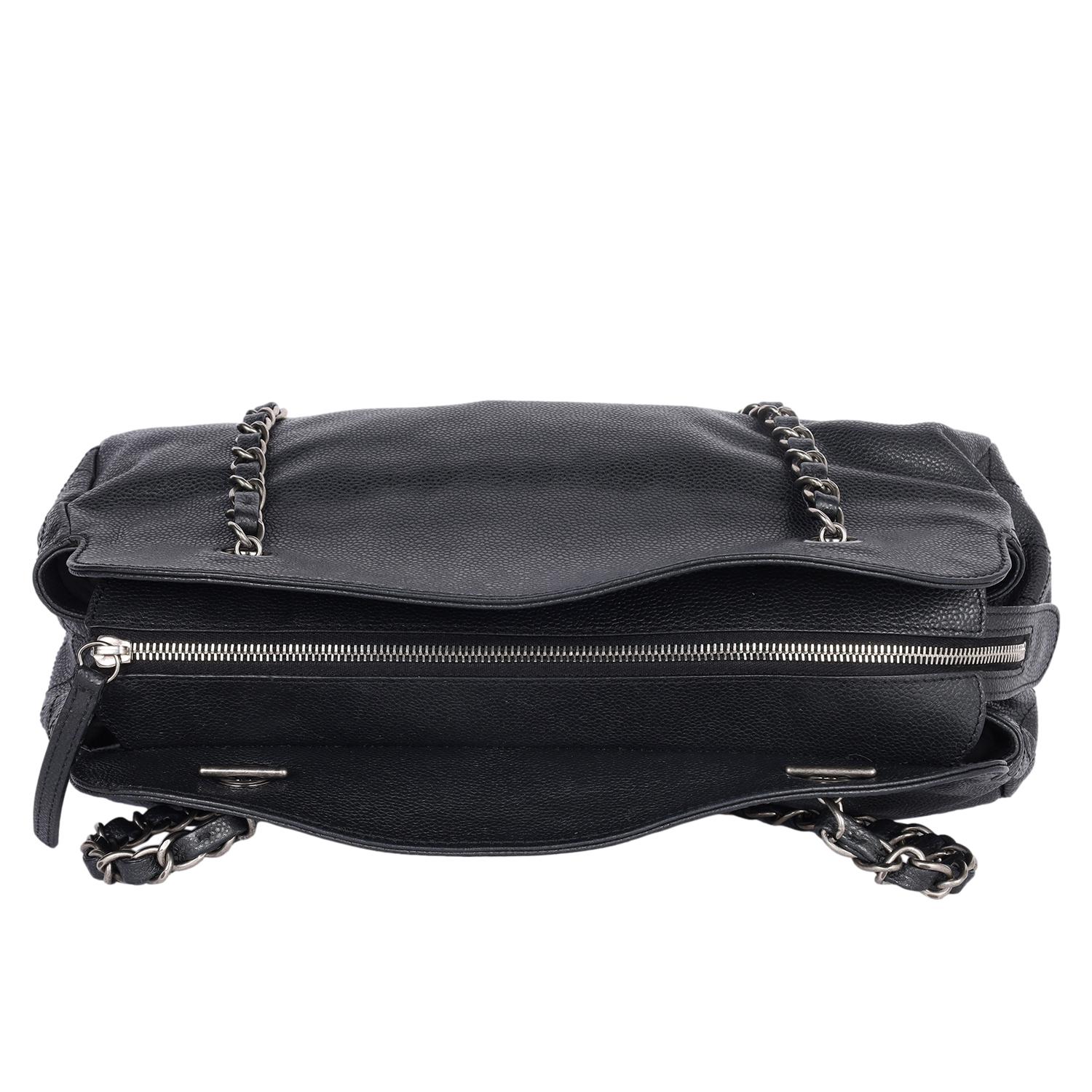 CHANEL Caviar CC Timeless Bolso Negro en venta 6