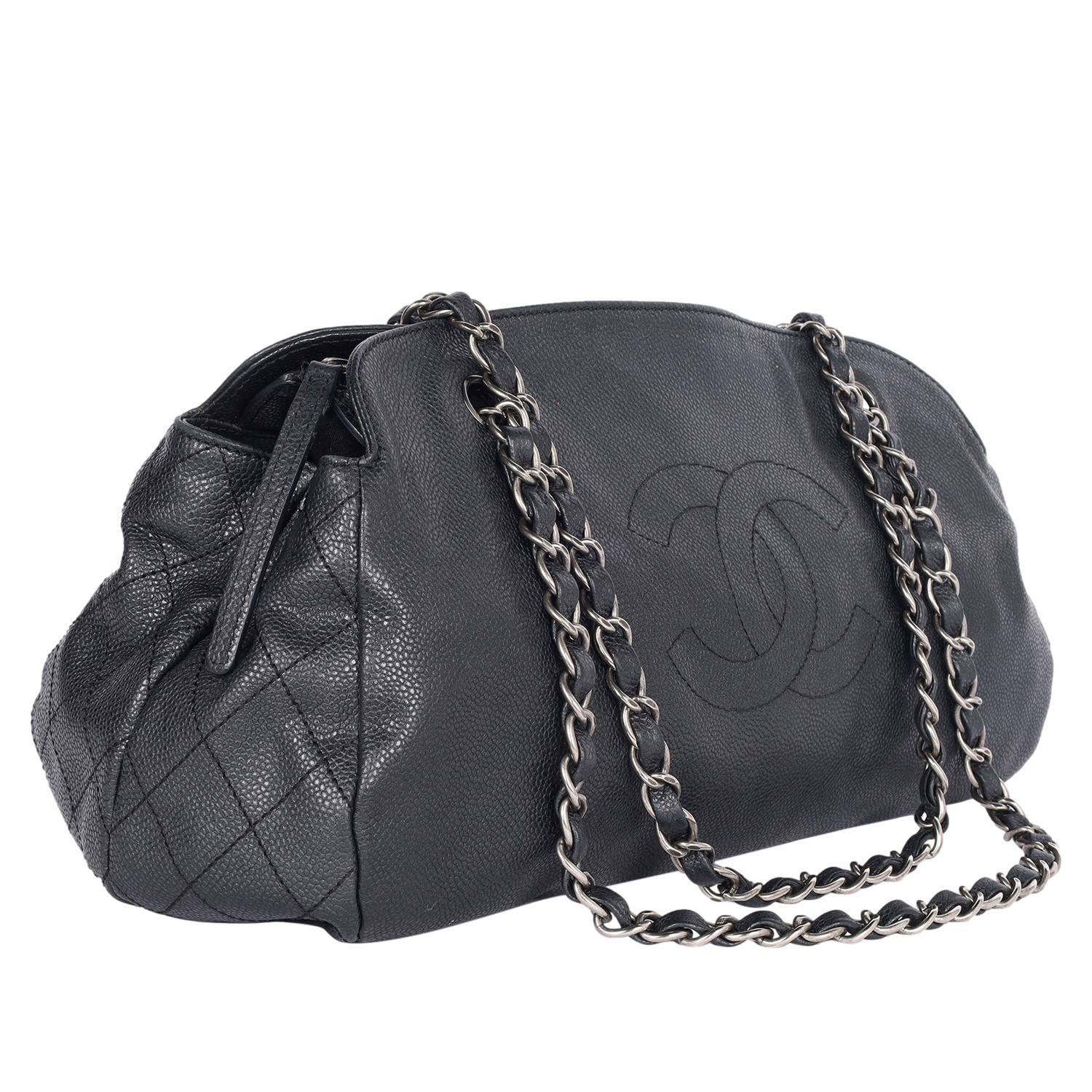 De las mujeres CHANEL Caviar CC Timeless Bolso Negro en venta