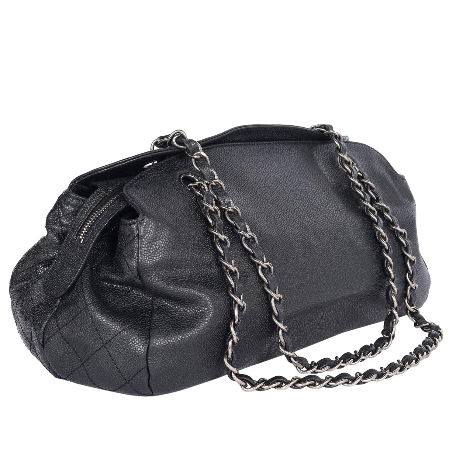 CHANEL Caviar CC Timeless Bolso Negro en venta 3