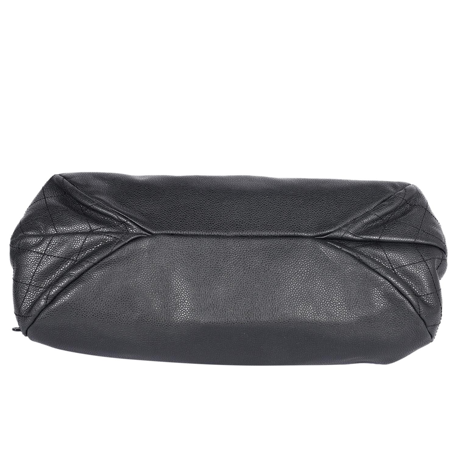 CHANEL Caviar CC Timeless Bolso Negro en venta 5