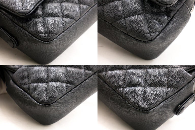 CHANEL Caviar Quilted Mini Chain Flap Black 1213763