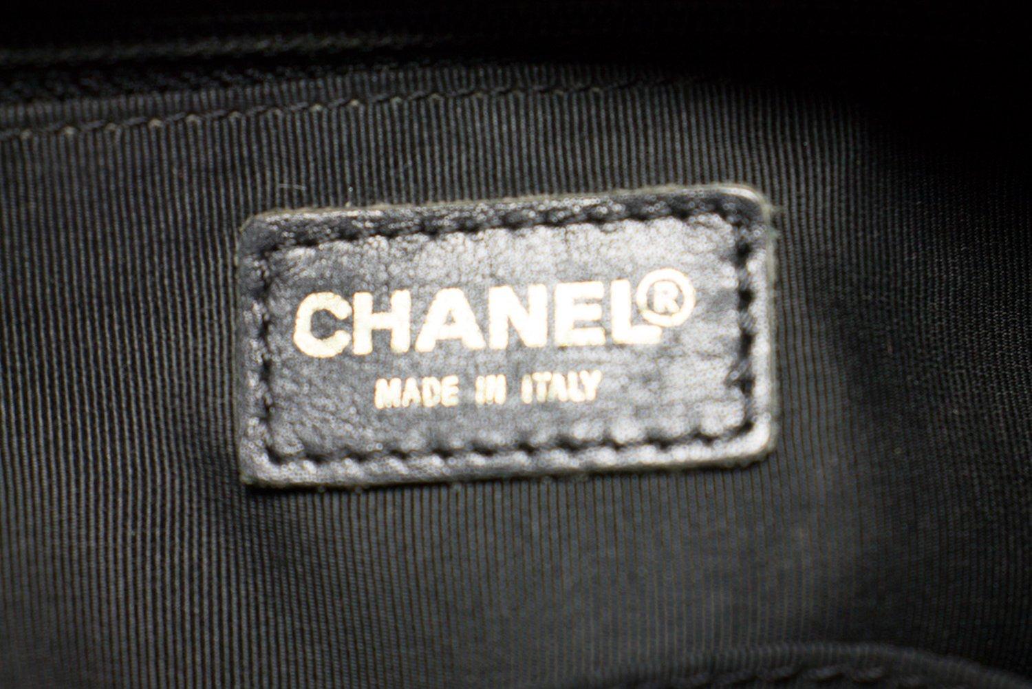 CHANEL Kaviar Kette Schulter Einkaufstasche Schwarz gesteppte Geldbörse 11