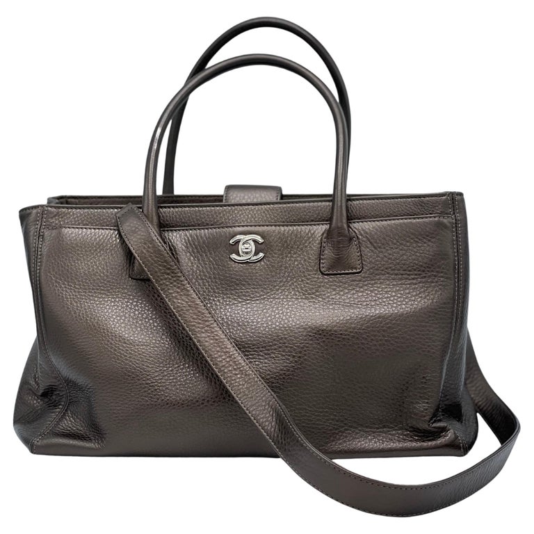 Chanel Caviar Executive Shopper Tote Brown For Sale at 1stDibs