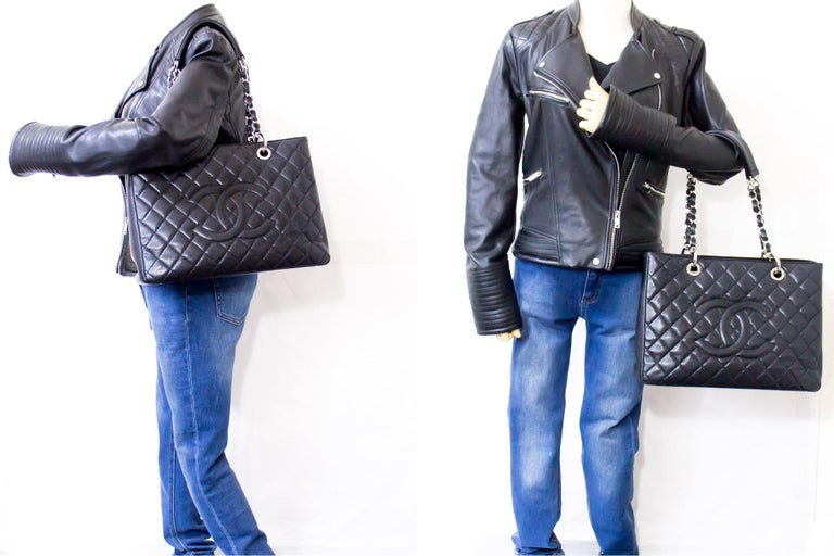 Chanel Red Caviar Grand Shopper Tote (GST) – Addicted to Handbags