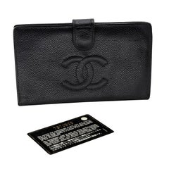 Chanel Caviar Leather French Kisslock Wallet CC-W0128P-0003