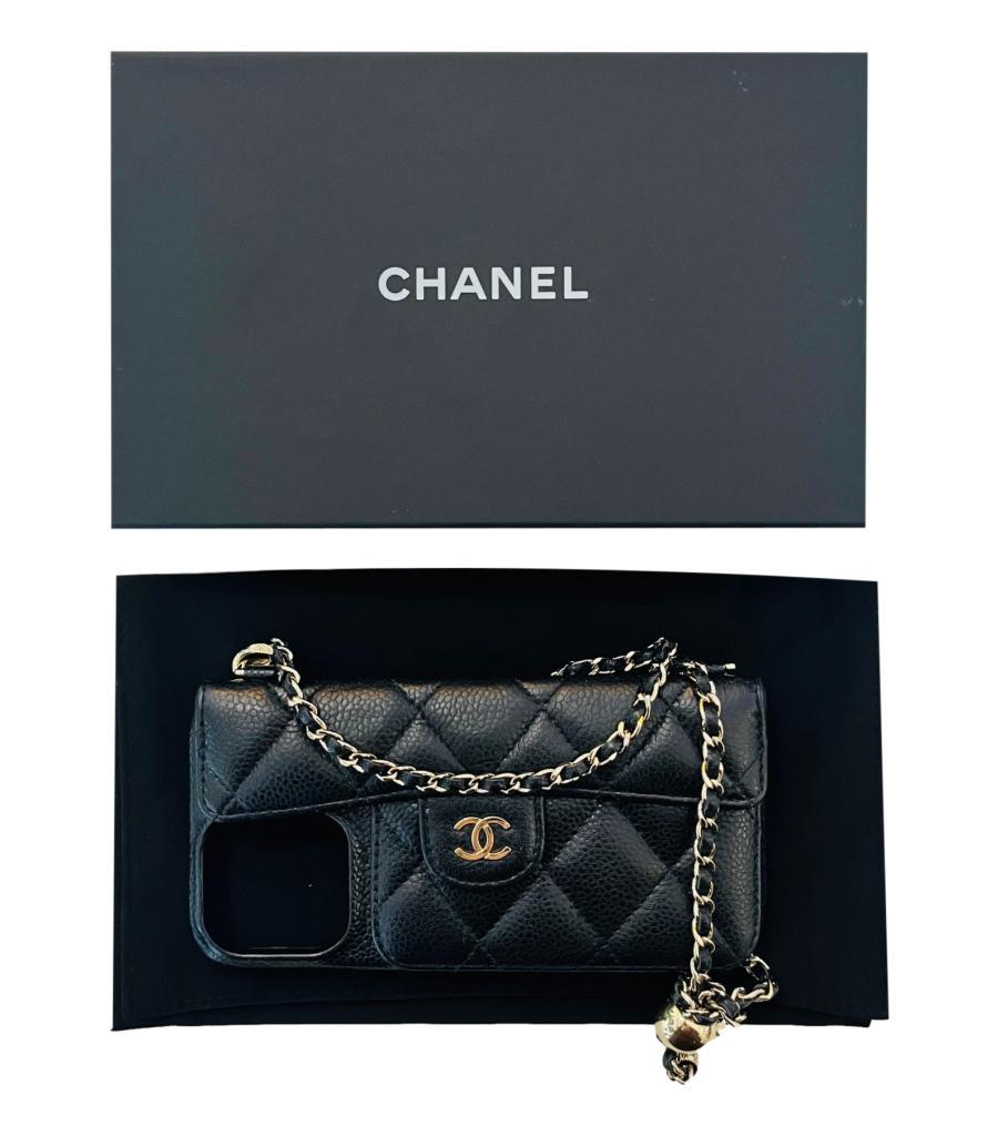Chanel Caviar Leather iPhone Case On Chain 2