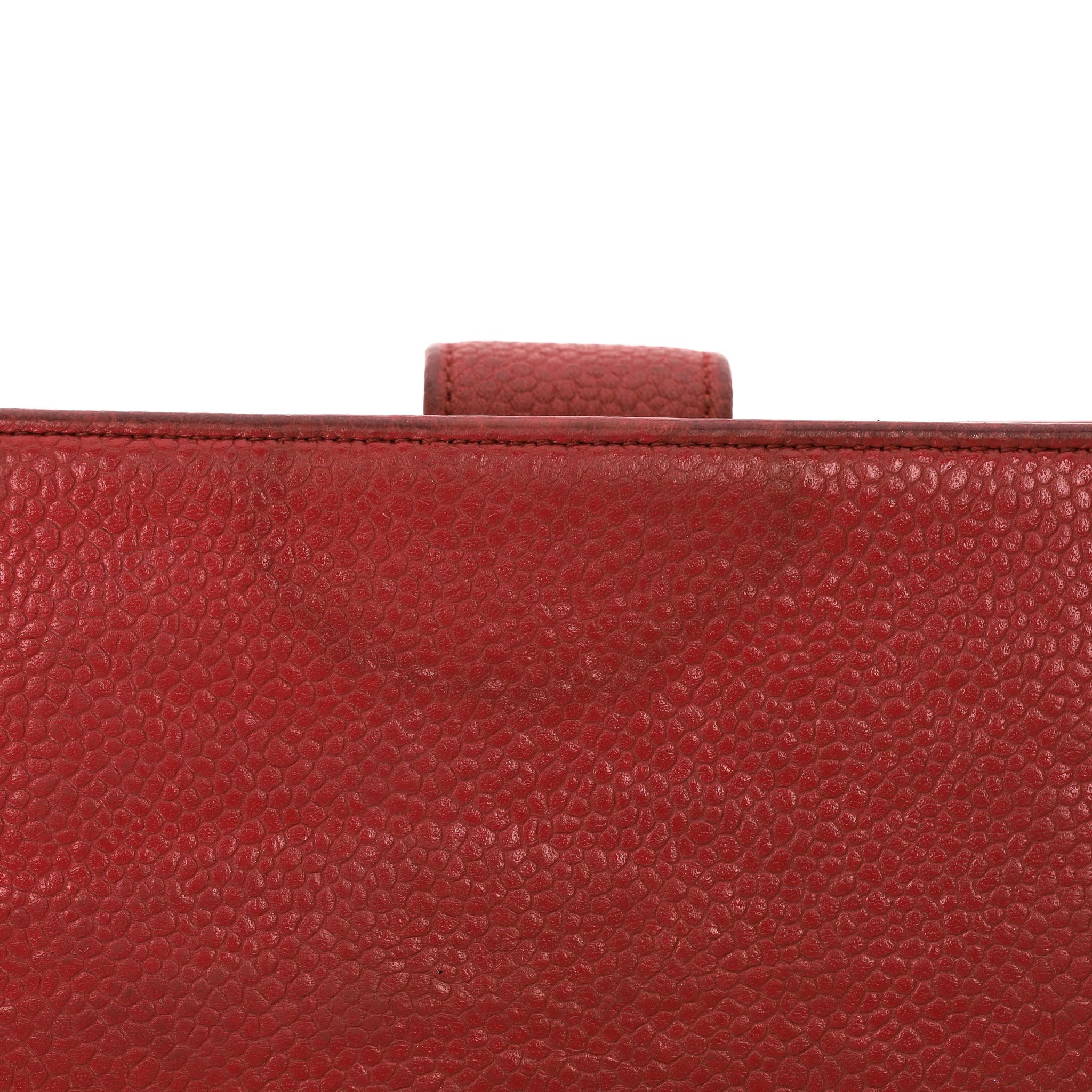 Chanel Caviar Leather Timeless 'CC' Logo Wallet For Sale 10