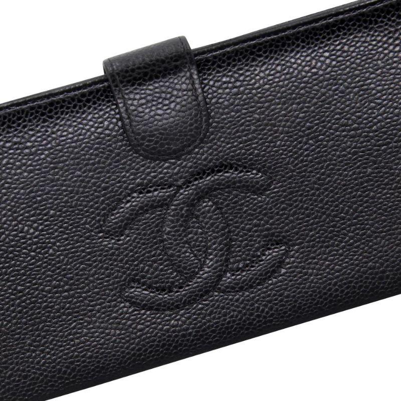 Chanel Black Caviar Wallet - 56 For Sale on 1stDibs