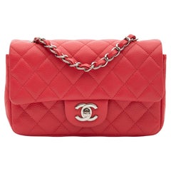 Chanel Caviar Pink Timeless Classic Mini Flap Bag (2012)