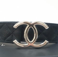 Chanel Caviar Quilted CC Belt 85/34