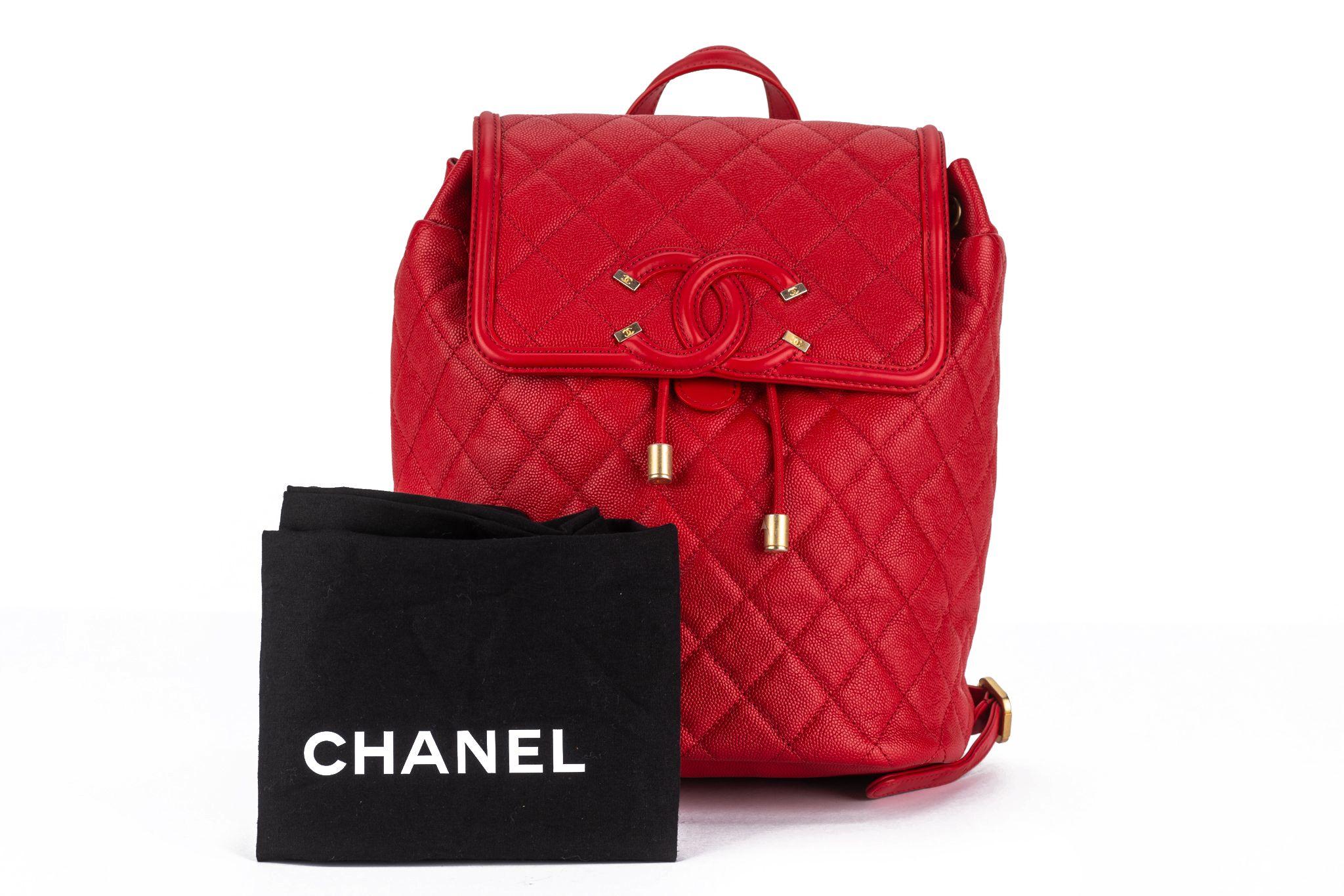 Chanel Caviar Quilted Filigree Backpack For Sale 14