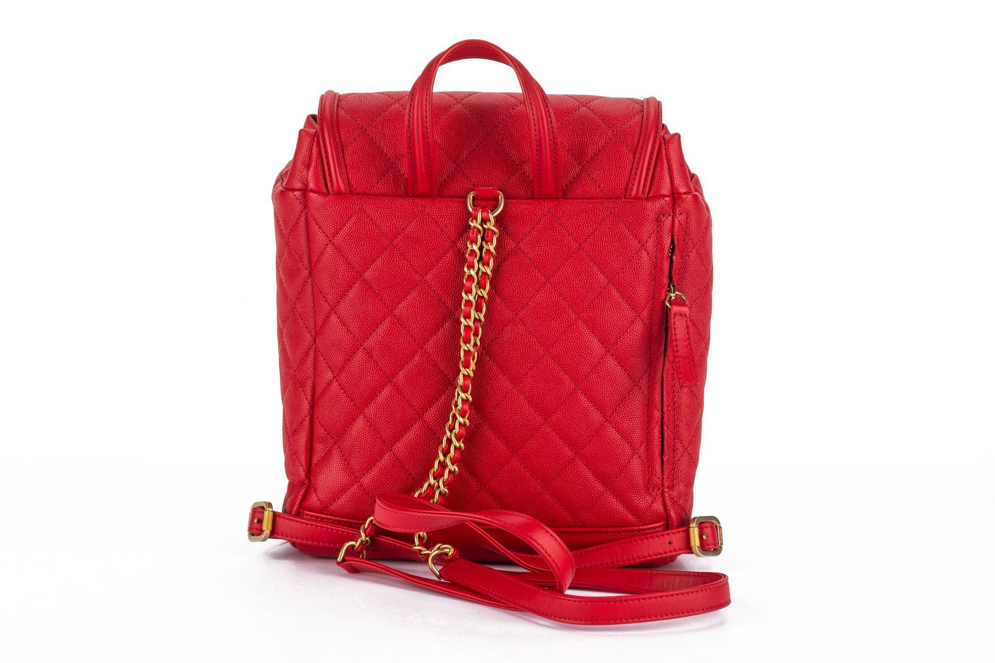 Chanel Caviar Quilted Filigree Backpack In Excellent Condition For Sale In West Hollywood, CA
