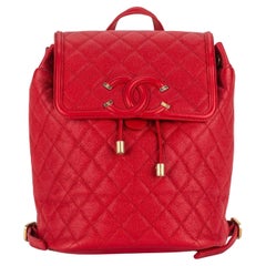 Chanel Caviar Quilted Filigree Backpack