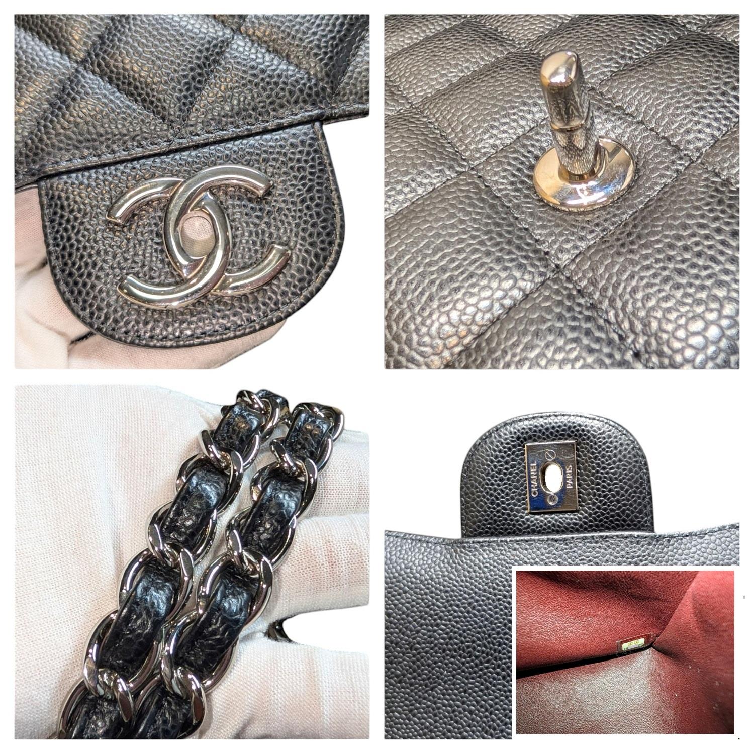 Chanel Caviar Quilted Maxi Classic Double Flap Black For Sale 6