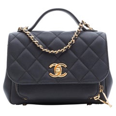 Chanel Caviar Quilted Small Business Affinity Flap Bag Black 2019