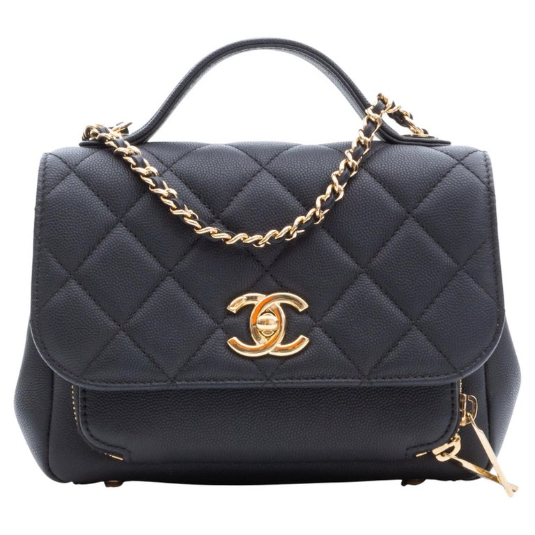 Chanel Caviar Quilted Small Business Affinity Flap Bag Black 2019 at 1stDibs