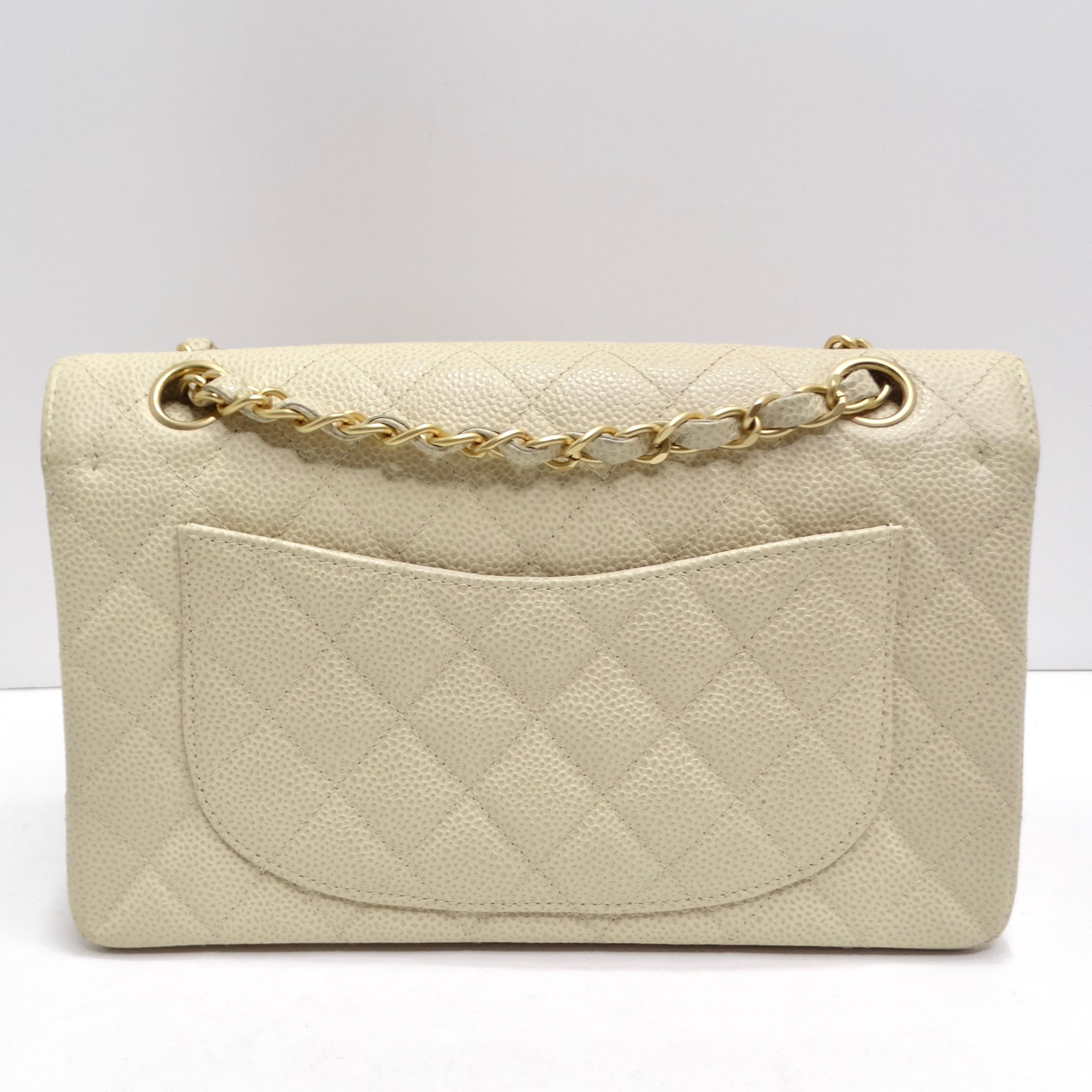 Chanel Caviar Quilted 2.55 Double Flap Beige  2