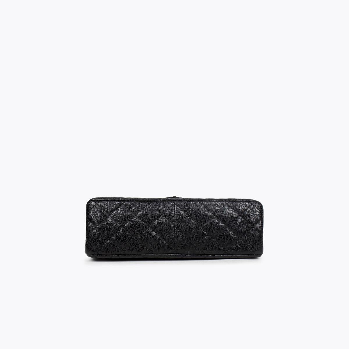 Black Chanel Caviar Reissue 226 Double Flap Bag