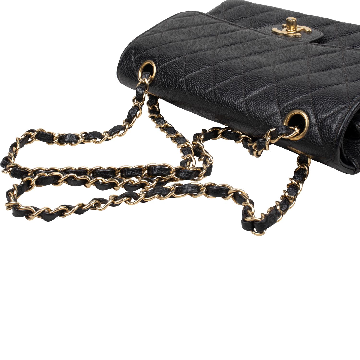 Women's Chanel Caviar Small Classic Double Flap Bag