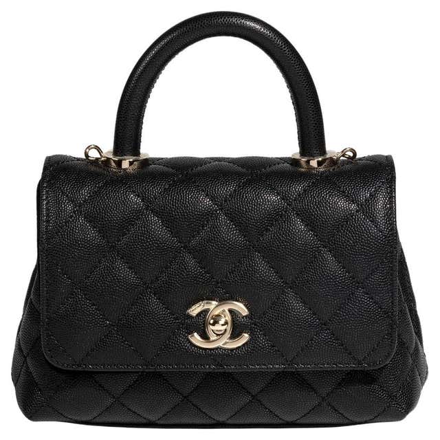 Chanel Black Lambskin Quilted Mini Kelly For Sale at 1stDibs