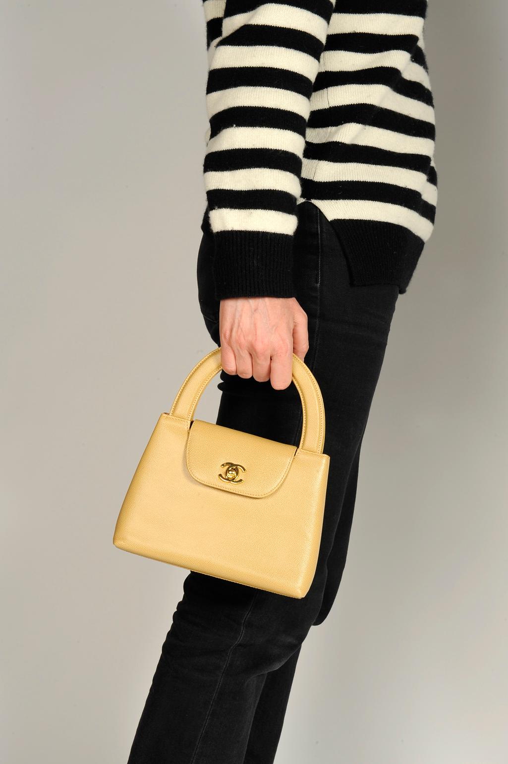 Brown Chanel Caviar Tote Handbag