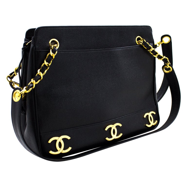 chanel triple chain bag