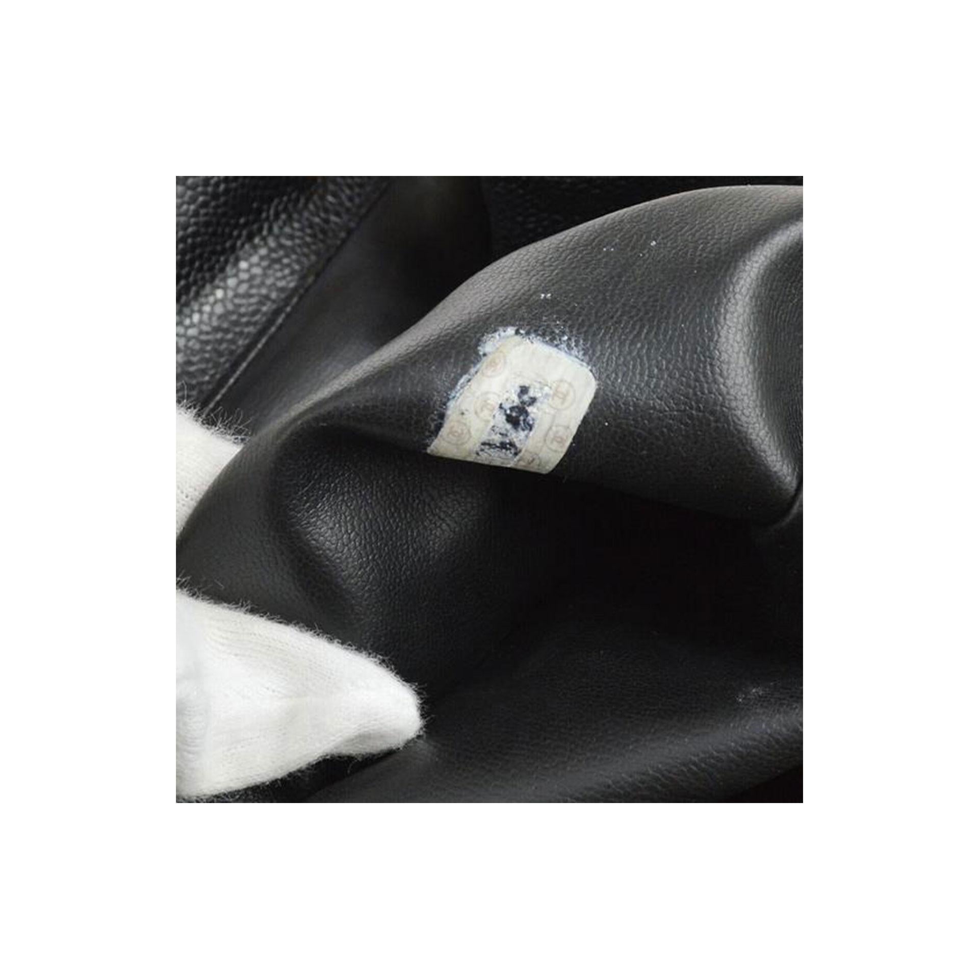 Chanel Caviar Vintage Black Leather Backpack For Sale 1