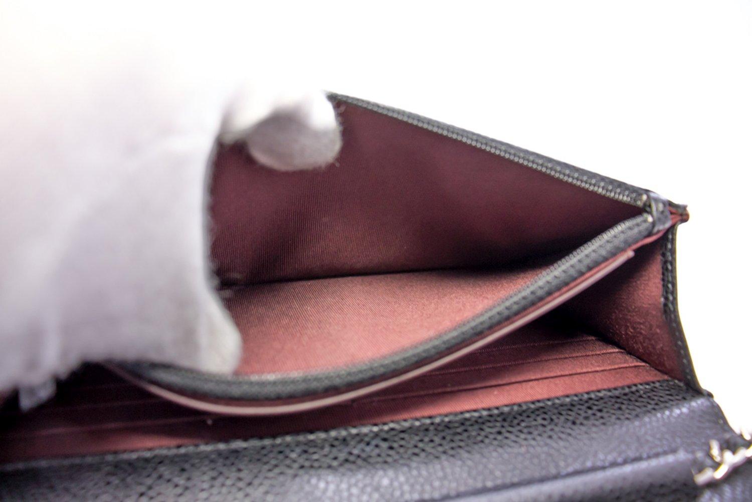 CHANEL Caviale WOC Portafoglio a catena Borsa a tracolla nera 11