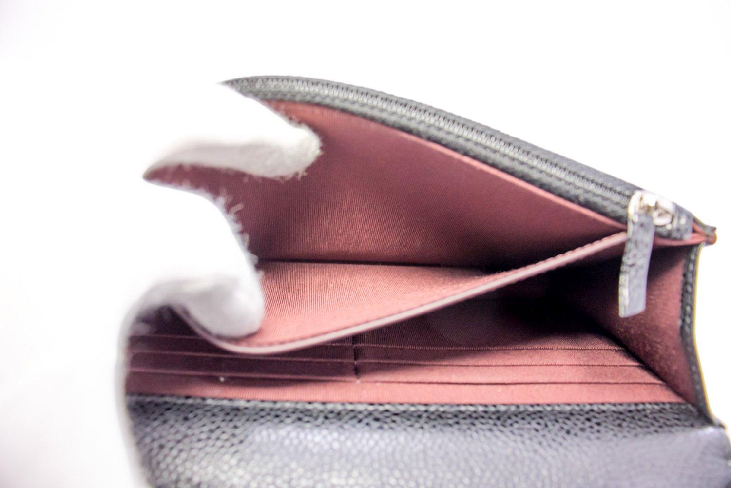 CHANEL Caviale WOC Portafoglio a catena Borsa a tracolla nera 12