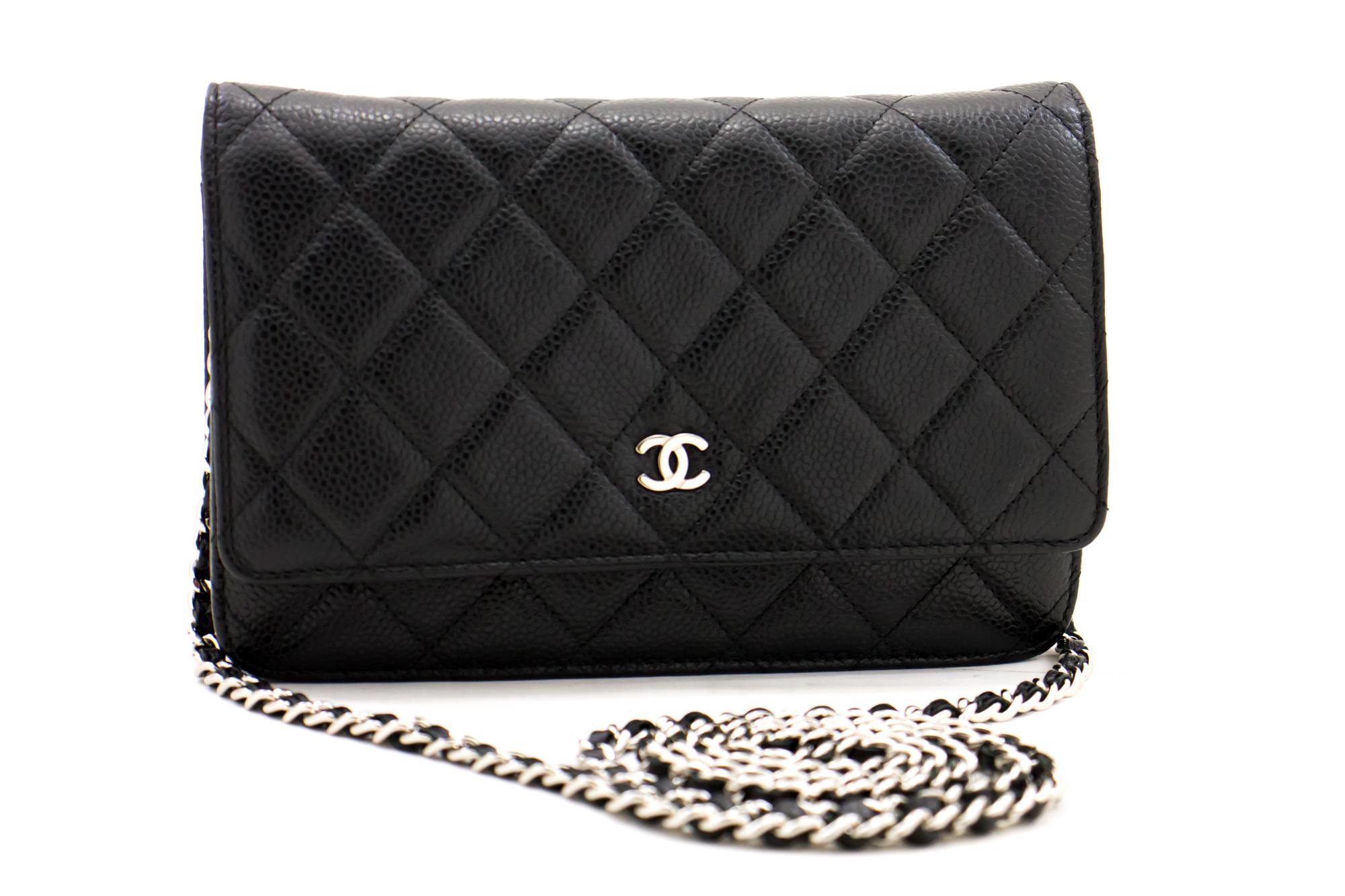 An authentic CHANEL Caviar Wallet On Chain WOC Black Shoulder Bag Crossbody. The color is Black. The outside material is Leather. The pattern is Solid. This item is Contemporary. The year of manufacture would be 2013.
Conditions & Ratings
Outside