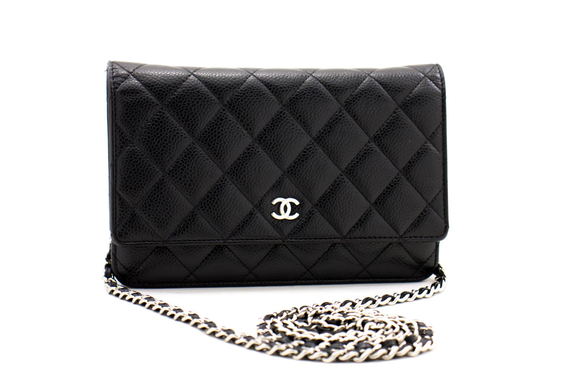 An authentic CHANEL Caviar Wallet On Chain WOC Black Shoulder Bag Crossbody. The color is Black. The outside material is Leather. The pattern is Solid. This item is Contemporary. The year of manufacture would be 2016.
Conditions & Ratings
Outside