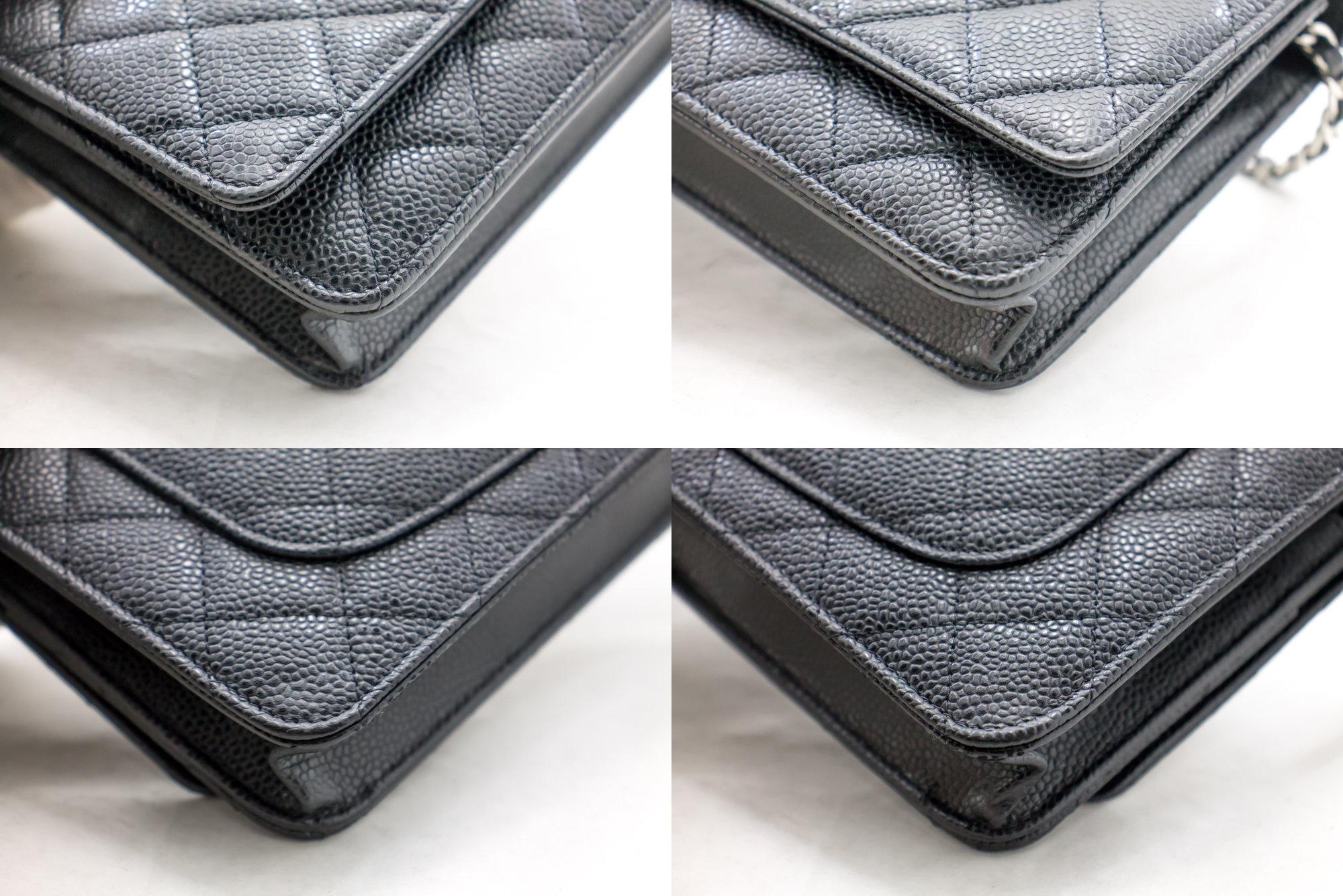 CHANEL Caviale WOC Portafoglio a catena Borsa a tracolla nera In condizioni buone a Takamatsu-shi, JP