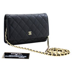 Chanel Half Moon Wallet on Chain Caviar For Sale at 1stDibs