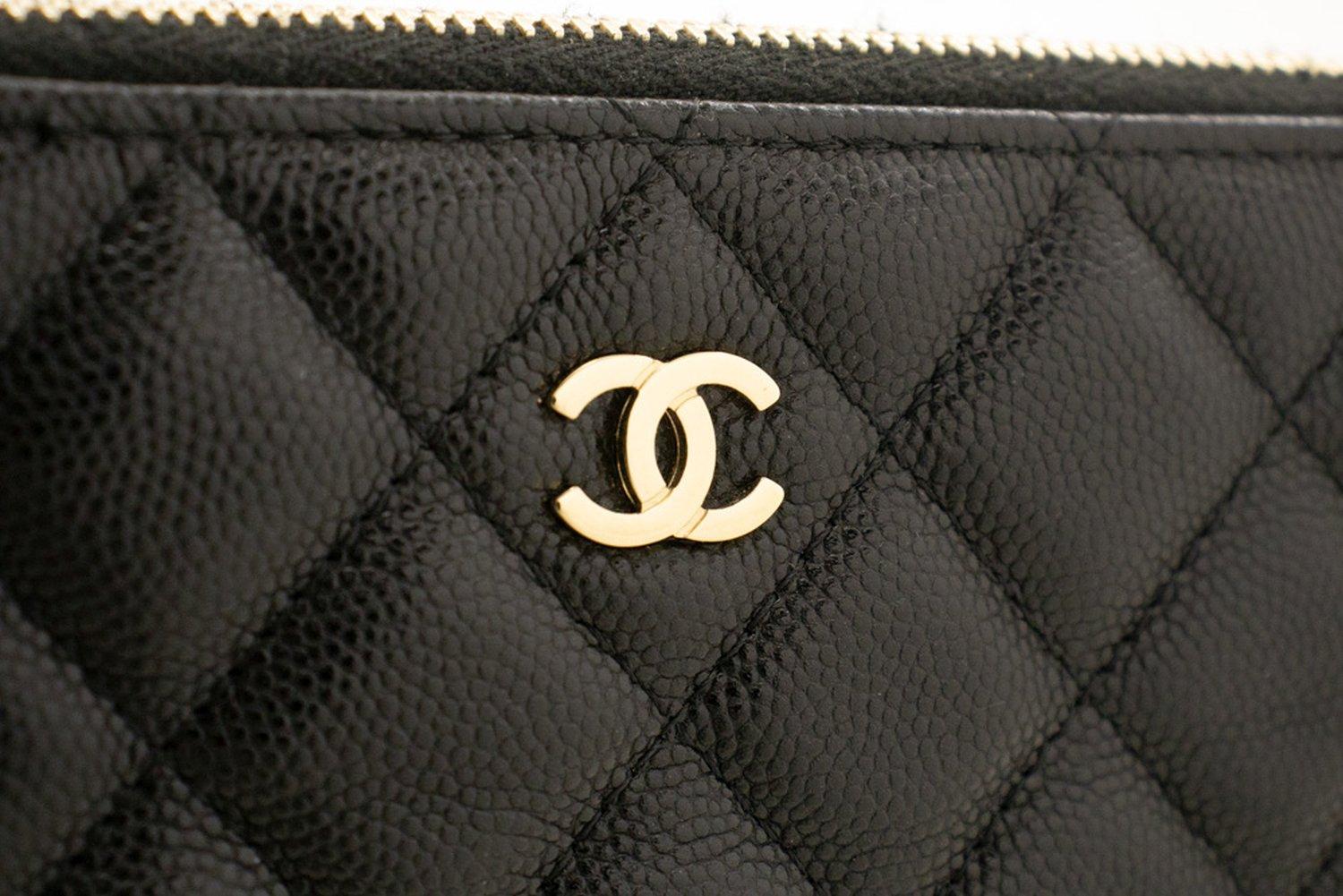 CHANEL Caviar WOC Wallet On Chain Double Zip Chain Shoulder Bag 8
