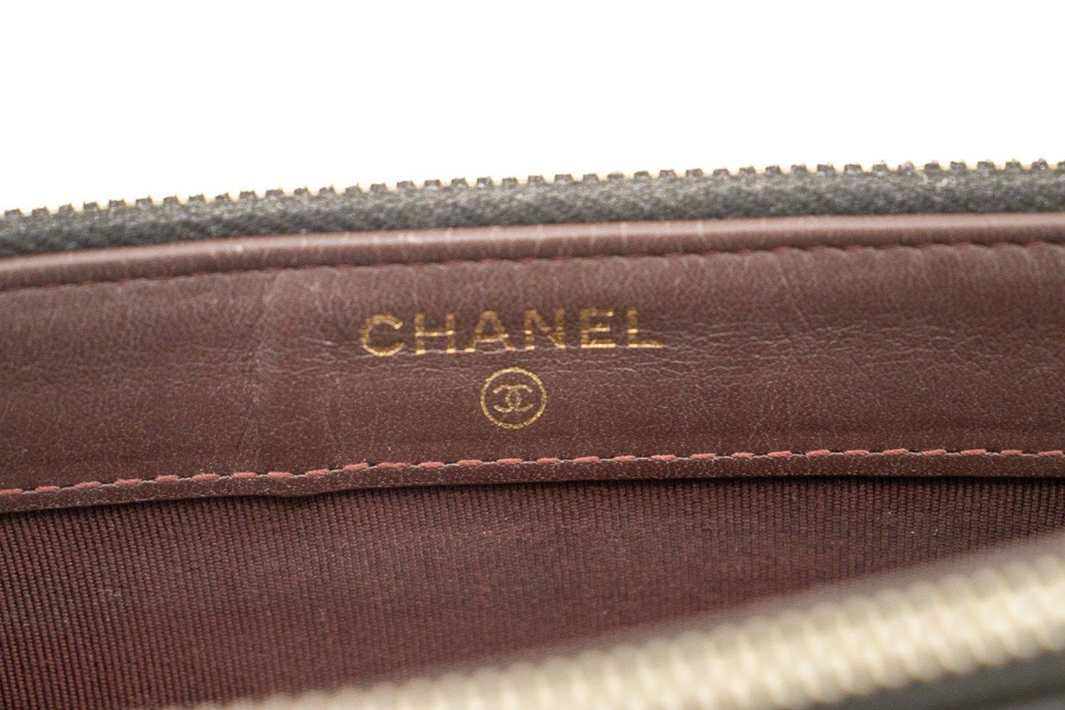 CHANEL Caviar WOC Wallet On Chain Double Zip Chain Shoulder Bag For Sale 8