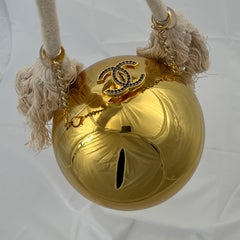 Chanel CC Borsa regalo VIP con perle in PVC oro
