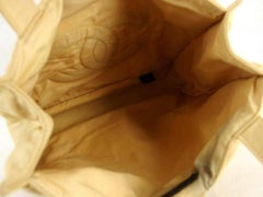 Chanel Cc 219201 Beige Nylon Tote