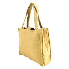 Chanel Cc 219201 Beige Nylon Tote