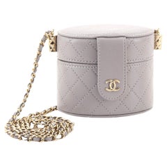 Chanel CC Allure Vanity Case with Chain Quilted Lambskin Mini