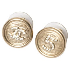 Chanel CC and 5 GoldTone Earrings