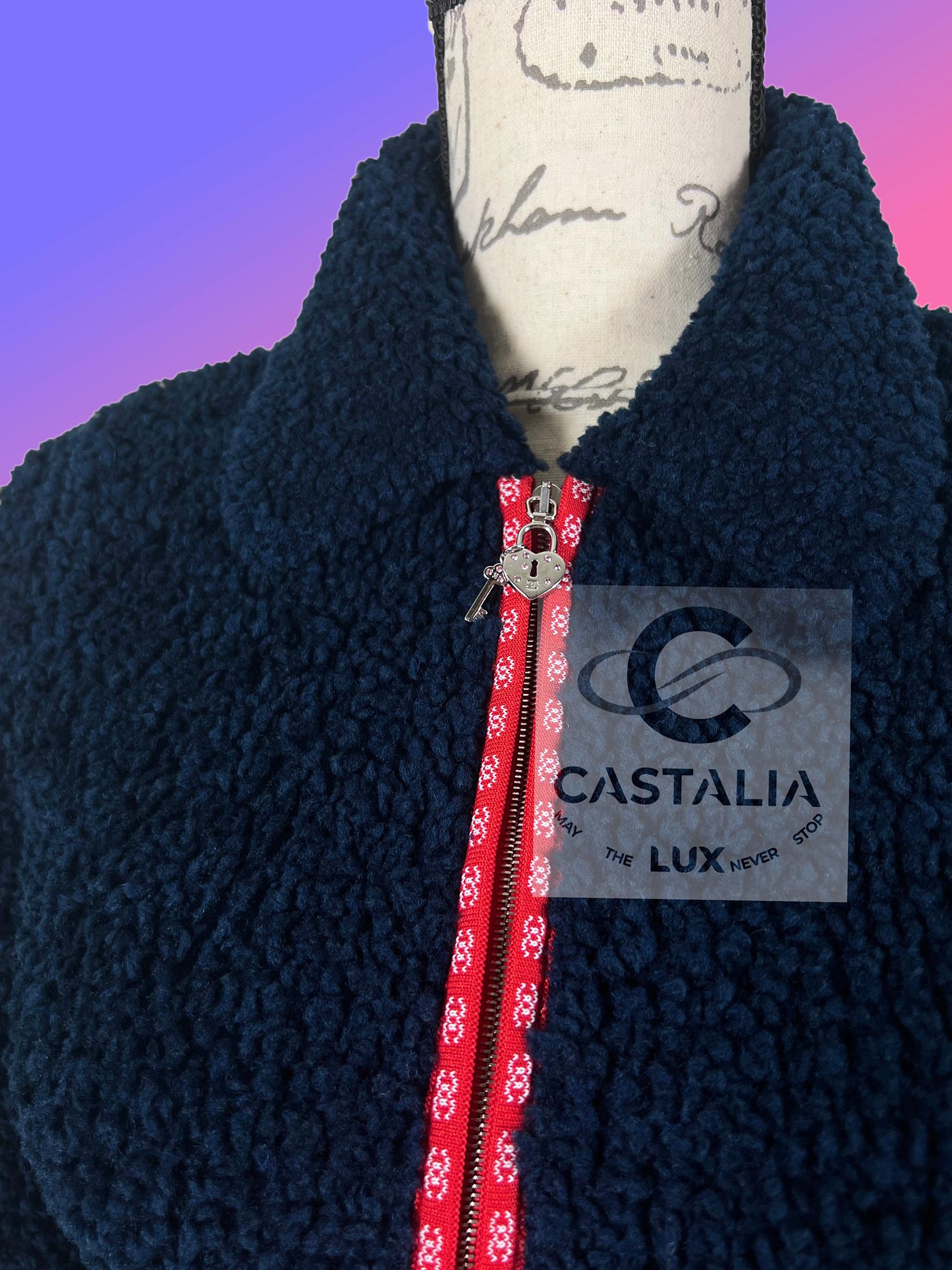 Chanel CC Apres Ski Teddy Bomber Giacca 34 FR in vendita 7