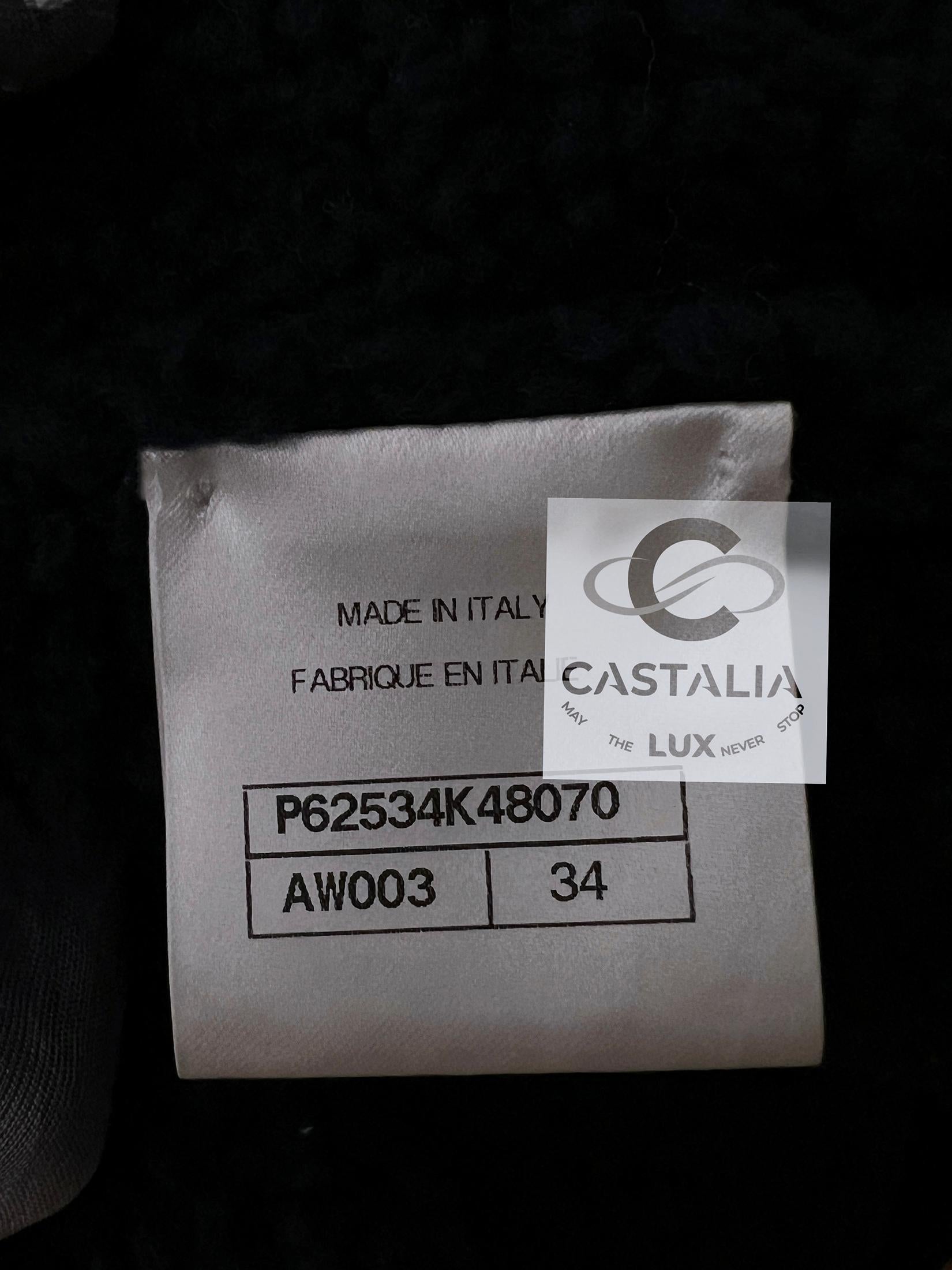 Chanel CC Apres Ski Teddy Bomber Giacca 34 FR in vendita 12