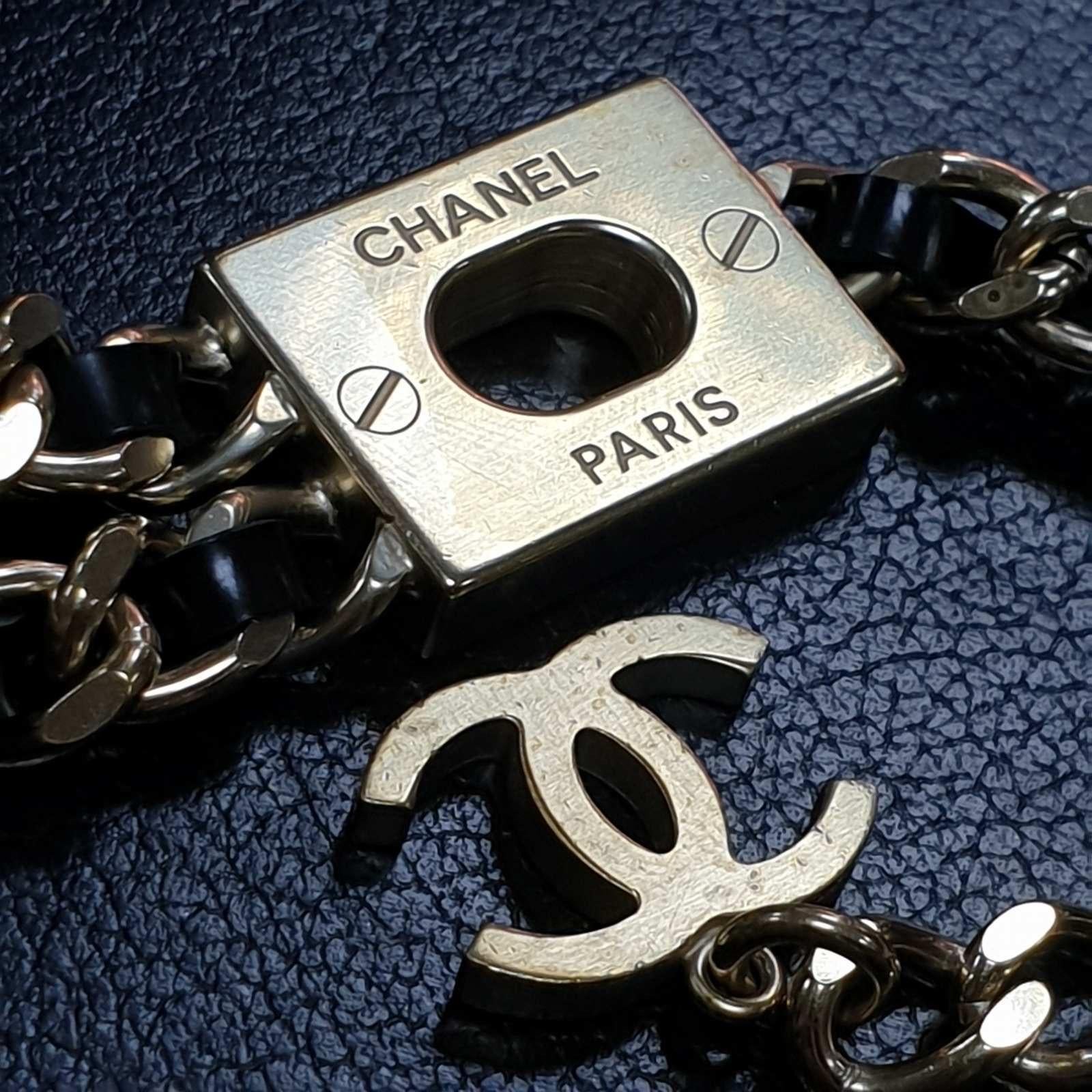 Chanel CC B17P Leather Chain Long Necklace Belt  5