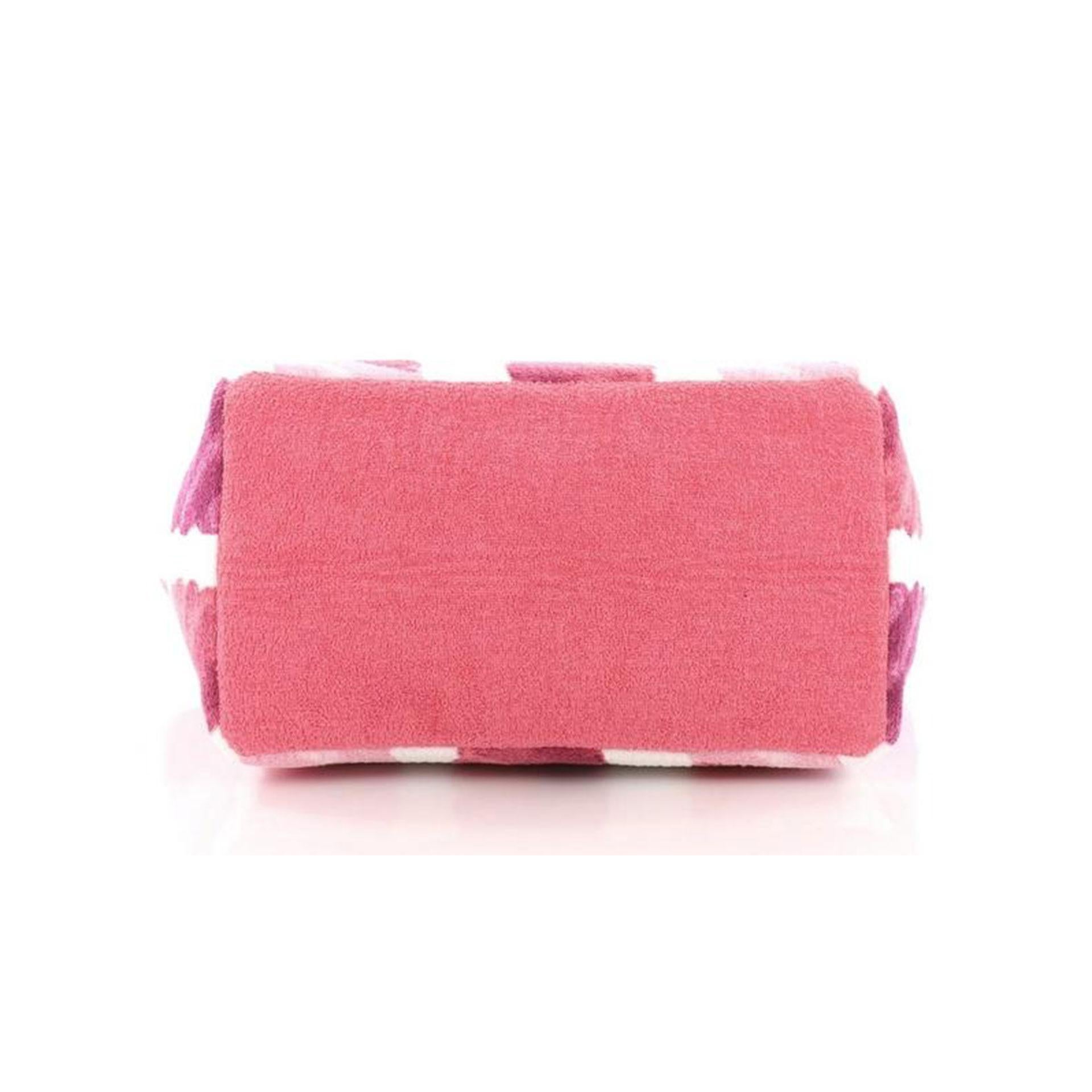 Chanel Cc Beach - Fourre-tout en tissu éponge rose moyen Bon état - En vente à Miami, FL