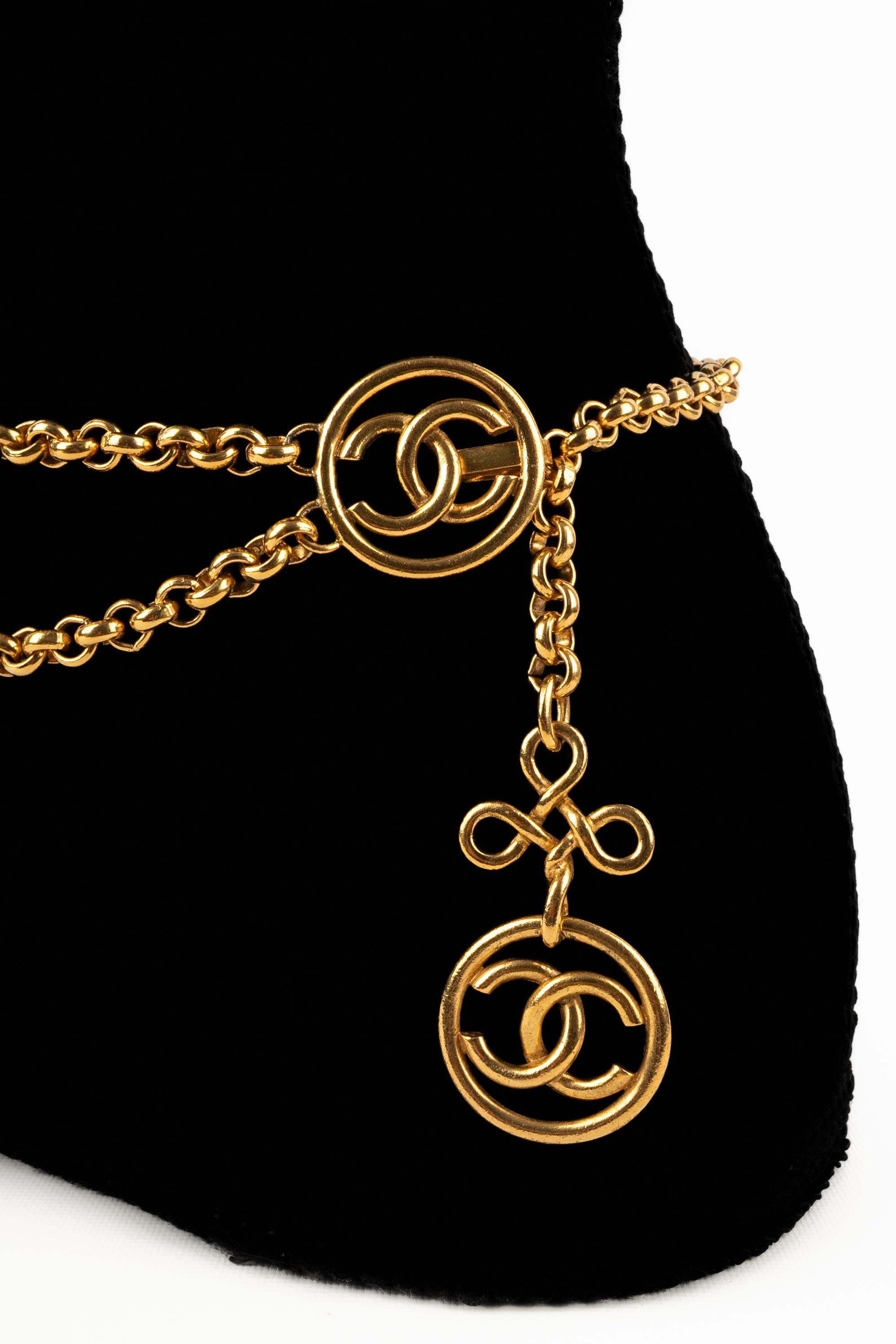 Chanel cc belt In Excellent Condition For Sale In SAINT-OUEN-SUR-SEINE, FR