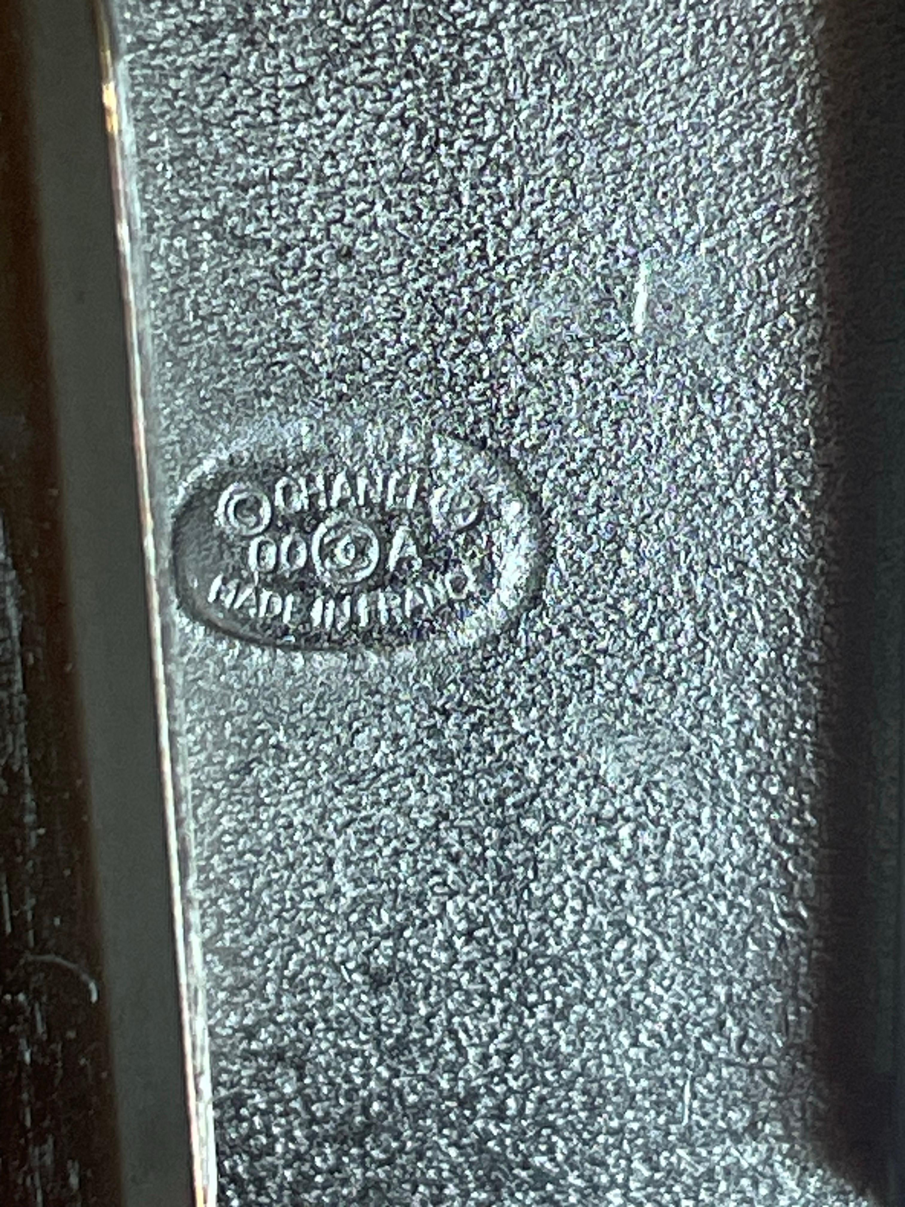 Cintura Chanel CC con logo e catena di strass, argento. In condizioni ottime in vendita a CACHAN, FR