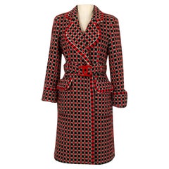 Chanel CC Belted Tweed Coat