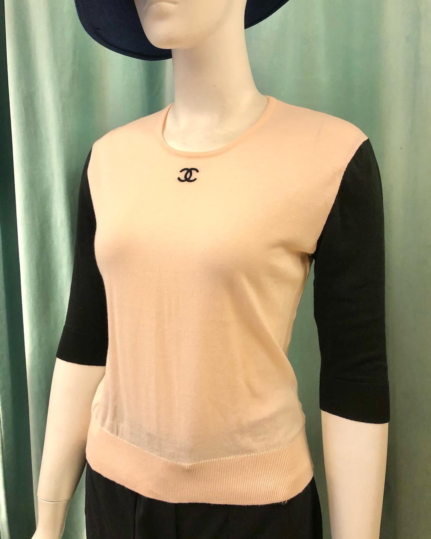 pink chanel top